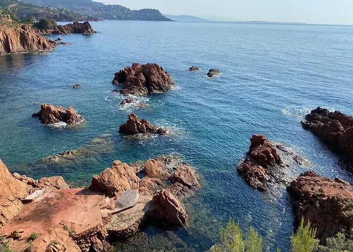Et Son Rooftop Panoramique Prive, Antheor, Raphael, Et Gare A Pieds アパート